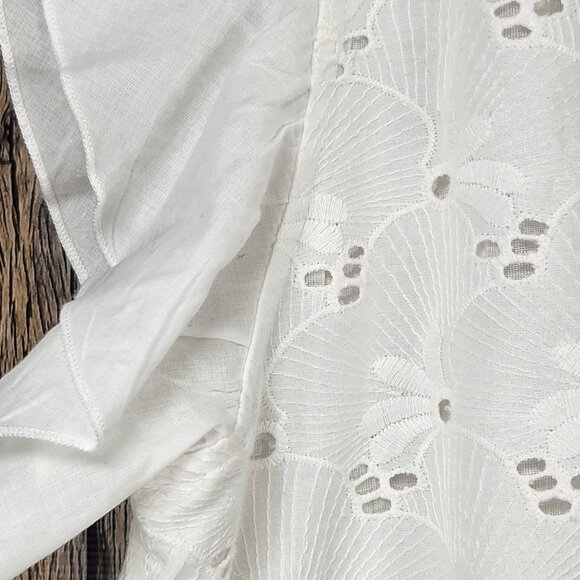 Batsheva JUDE White Eyelet One-Shoulder Dress - 16 - Picture 12 of 16